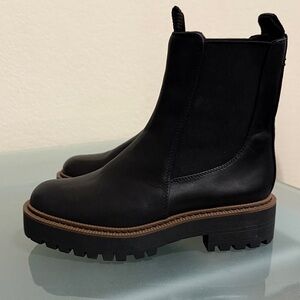 Sam Edelman Black Laguna Ankle Boots with Brown Sole NWOT